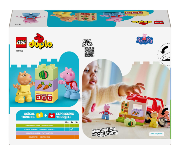 LEGO DUPLO 10468 Peppa Ciągnik i rynek - 1489541 - zdjęcie 9